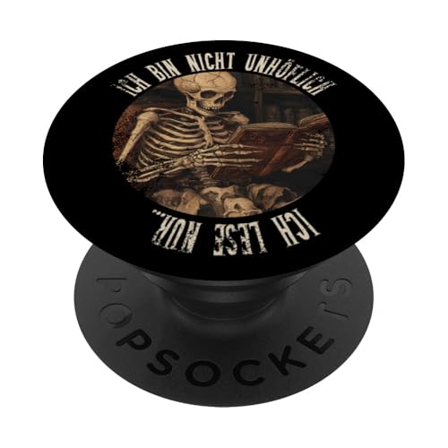Ich bin nicht unhöflich! Ich lese nur... Goth Leseliebhaber PopSockets Klebender PopGrip Ich bin nicht unhöflich! Ich lese nur... Goth Leseliebhaber PopSockets Klebender PopGrip von Gothic Book Lover Designs