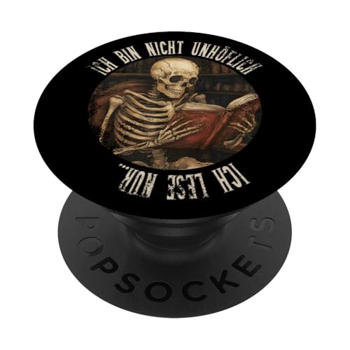 Ich bin nicht unhöflich! Ich lese nur... Goth Leseliebhaber PopSockets Klebender PopGrip Ich bin nicht unhöflich! Ich lese nur... Goth Leseliebhaber PopSockets Klebender PopGrip von Gothic Book Lover Designs