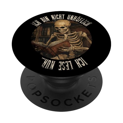 Ich bin nicht unhöflich! Ich lese nur... Goth Leseliebhaber PopSockets Klebender PopGrip Ich bin nicht unhöflich! Ich lese nur... Goth Leseliebhaber PopSockets Klebender PopGrip von Gothic Book Lover Designs