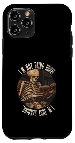 Ich bin nicht unhöflich! Ich lese nur... Gothic Book Lover Hülle für iPhone 11 Pro von Gothic Book Lover Designs