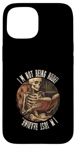 Ich bin nicht unhöflich! Ich lese nur... Gothic Book Lover Hülle für iPhone 15 Ich bin nicht unhöflich! Ich lese nur... Gothic Book Lover Hülle für iPhone 15 von Gothic Book Lover Designs