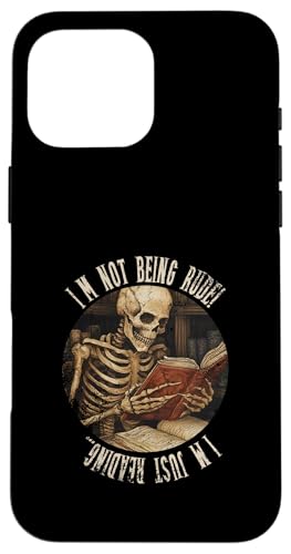 Ich bin nicht unhöflich! Ich lese nur... Gothic Book Lover Hülle für iPhone 16 Pro Max Ich bin nicht unhöflich! Ich lese nur... Gothic Book Lover Hülle für iPhone 16 Pro Max von Gothic Book Lover Designs