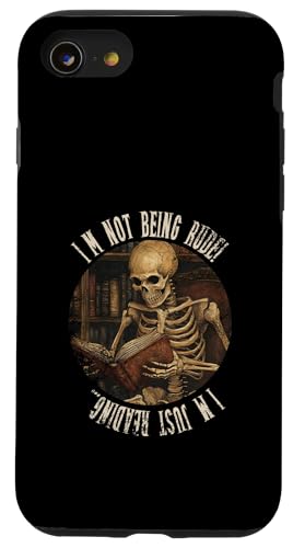 Ich bin nicht unhöflich! Ich lese nur... Gothic Book Lover Hülle für iPhone SE (2020) / 7 / 8 von Gothic Book Lover Designs