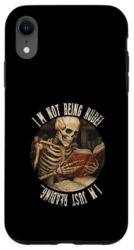 Ich bin nicht unhöflich! Ich lese nur... Gothic Book Lover Hülle für iPhone XR von Gothic Book Lover Designs