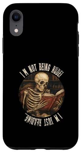 Ich bin nicht unhöflich! Ich lese nur... Gothic Book Lover Hülle für iPhone XR Ich bin nicht unhöflich! Ich lese nur... Gothic Book Lover Hülle für iPhone XR von Gothic Book Lover Designs