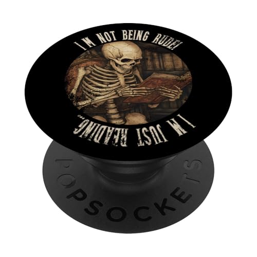 Ich bin nicht unhöflich! Ich lese nur... Gothic Book Lover PopSockets Klebender PopGrip Ich bin nicht unhöflich! Ich lese nur... Gothic Book Lover PopSockets Klebender PopGrip von Gothic Book Lover Designs