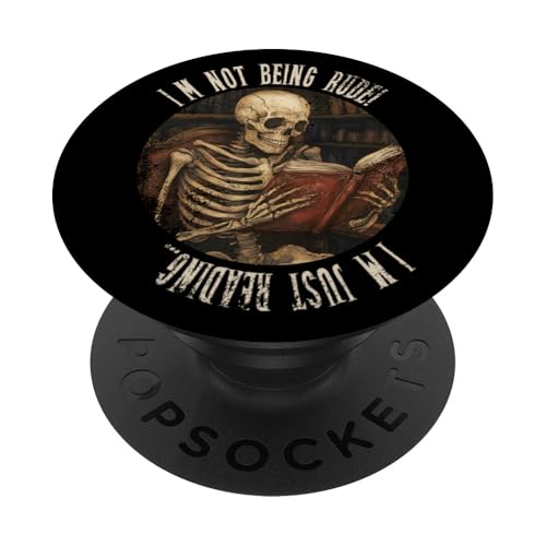 Ich bin nicht unhöflich! Ich lese nur... Gothic Book Lover PopSockets Klebender PopGrip Ich bin nicht unhöflich! Ich lese nur... Gothic Book Lover PopSockets Klebender PopGrip von Gothic Book Lover Designs