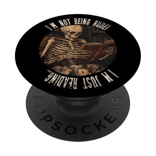 Ich bin nicht unhöflich! Ich lese nur... Gothic Book Lover PopSockets Klebender PopGrip Ich bin nicht unhöflich! Ich lese nur... Gothic Book Lover PopSockets Klebender PopGrip von Gothic Book Lover Designs