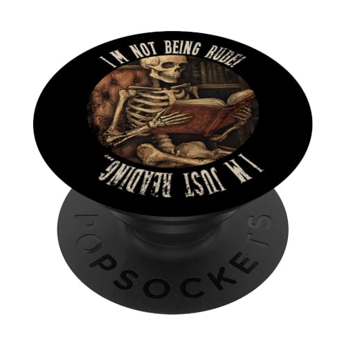 Ich bin nicht unhöflich! Ich lese nur... Gothic Book Lover PopSockets Klebender PopGrip Ich bin nicht unhöflich! Ich lese nur... Gothic Book Lover PopSockets Klebender PopGrip von Gothic Book Lover Designs