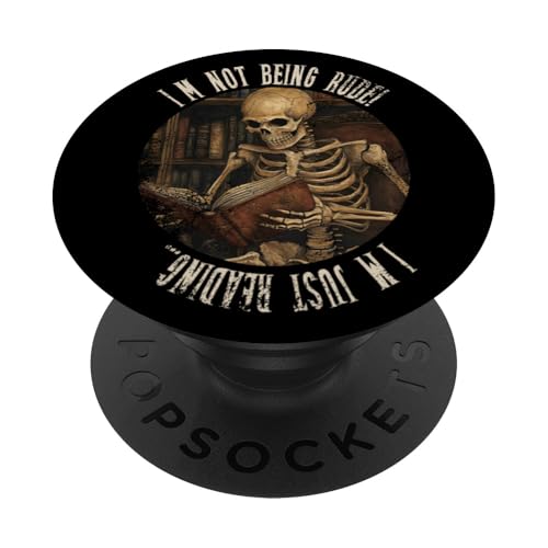 Ich bin nicht unhöflich! Ich lese nur... Gothic Book Lover PopSockets Klebender PopGrip Ich bin nicht unhöflich! Ich lese nur... Gothic Book Lover PopSockets Klebender PopGrip von Gothic Book Lover Designs
