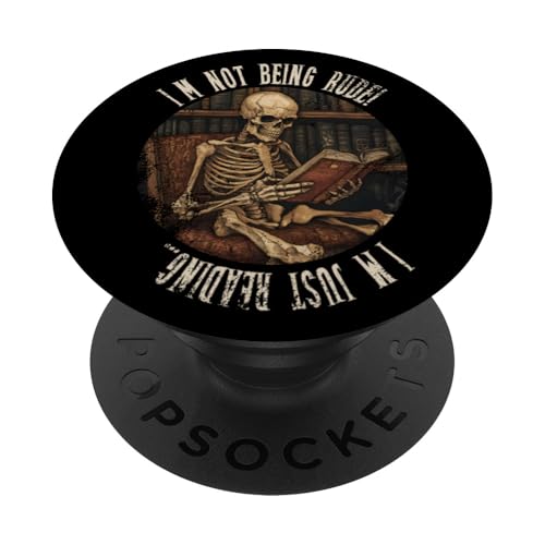 Ich bin nicht unhöflich! Ich lese nur... Gothic Book Lover PopSockets Klebender PopGrip Ich bin nicht unhöflich! Ich lese nur... Gothic Book Lover PopSockets Klebender PopGrip von Gothic Book Lover Designs