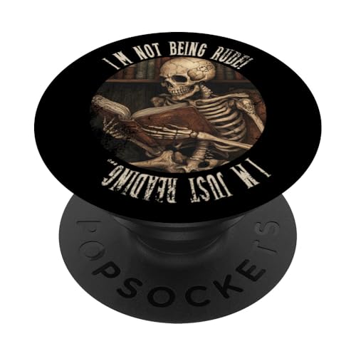 Ich bin nicht unhöflich! Ich lese nur... Gothic Book Lover PopSockets Klebender PopGrip Ich bin nicht unhöflich! Ich lese nur... Gothic Book Lover PopSockets Klebender PopGrip von Gothic Book Lover Designs