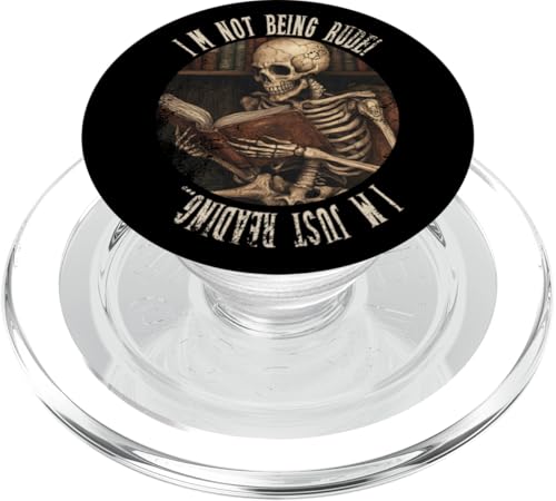 Ich bin nicht unhöflich! Ich lese nur... Gothic Book Lover PopSockets PopGrip für MagSafe Ich bin nicht unhöflich! Ich lese nur... Gothic Book Lover PopSockets PopGrip für MagSafe von Gothic Book Lover Designs