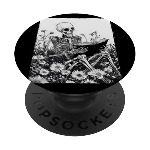 Leseliebhaber im Blumenfeld Gothic Buchliebhaber Botanisch PopSockets Klebender PopGrip Leseliebhaber im Blumenfeld Gothic Buchliebhaber Botanisch PopSockets Klebender PopGrip von Gothic Book Lover Designs