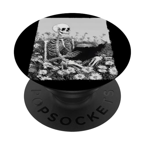 Leseliebhaber im Blumenfeld PopSockets Klebender PopGrip Leseliebhaber im Blumenfeld PopSockets Klebender PopGrip von Gothic Book Lover Designs