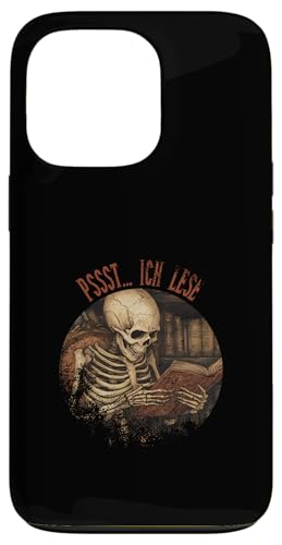 Pssst... Ich lese! Hülle für iPhone 13 Pro von Gothic Book Lover Designs