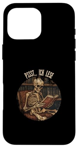 Pssst... Ich lese! Leseliebhaber Gothic Buchliebhaber Lesen Hülle für iPhone 16 Pro Max Pssst... Ich lese! Leseliebhaber Gothic Buchliebhaber Lesen Hülle für iPhone 16 Pro Max von Gothic Book Lover Designs