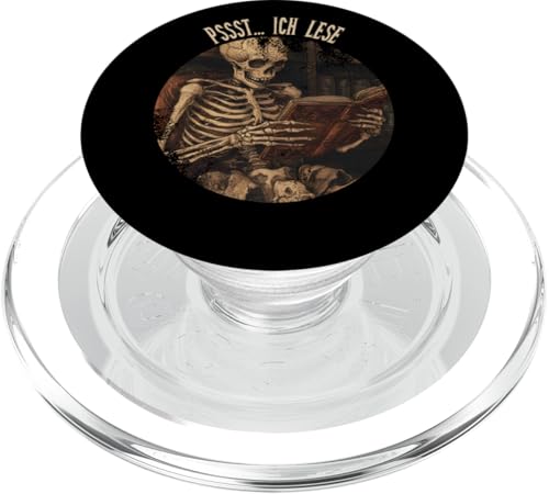 Pssst... Ich lese! Leseliebhaber Gothic Buchliebhaber Lesen PopSockets PopGrip für MagSafe Pssst... Ich lese! Leseliebhaber Gothic Buchliebhaber Lesen PopSockets PopGrip für MagSafe von Gothic Book Lover Designs