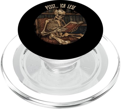 Pssst... Ich lese! Leseliebhaber Gothic Buchliebhaber Lesen PopSockets PopGrip für MagSafe von Gothic Book Lover Designs