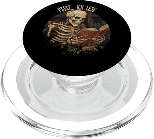 Pssst... Ich lese! Leseliebhaber Gothic Buchliebhaber Lesen PopSockets PopGrip für MagSafe Pssst... Ich lese! Leseliebhaber Gothic Buchliebhaber Lesen PopSockets PopGrip für MagSafe von Gothic Book Lover Designs