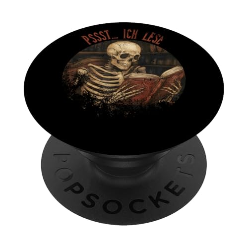 Pssst... Ich lese! PopSockets Klebender PopGrip Pssst... Ich lese! PopSockets Klebender PopGrip von Gothic Book Lover Designs