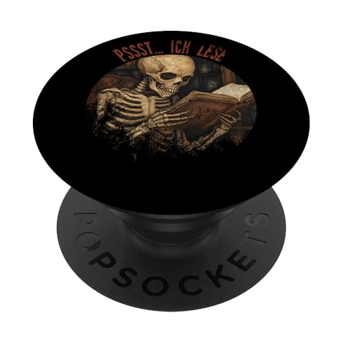 Pssst... Ich lese! PopSockets Klebender PopGrip Pssst... Ich lese! PopSockets Klebender PopGrip von Gothic Book Lover Designs