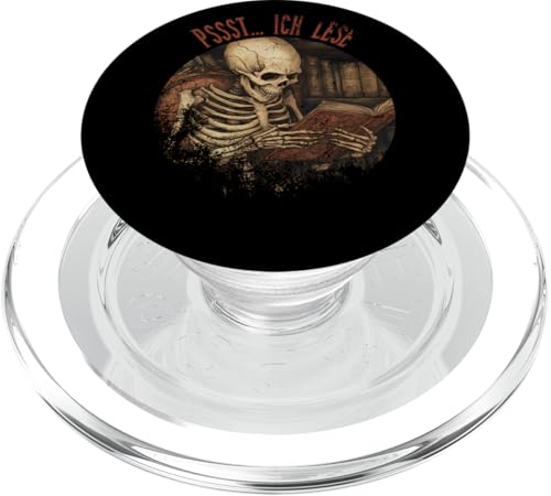 Pssst... Ich lese! PopSockets PopGrip für MagSafe Pssst... Ich lese! PopSockets PopGrip für MagSafe von Gothic Book Lover Designs