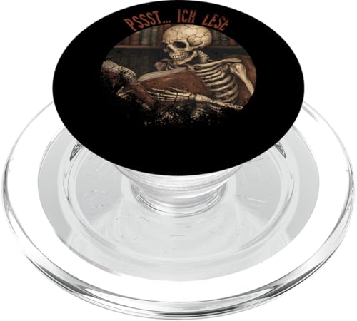 Pssst... Ich lese! PopSockets PopGrip für MagSafe Pssst... Ich lese! PopSockets PopGrip für MagSafe von Gothic Book Lover Designs