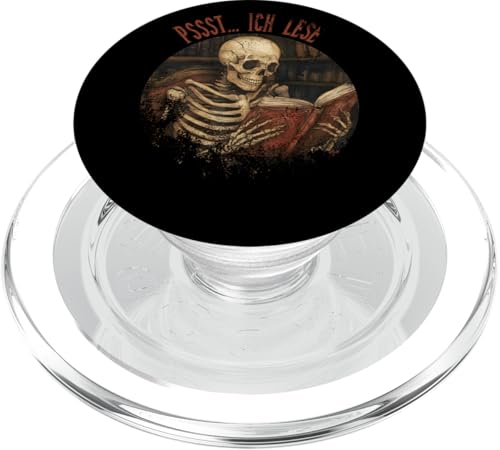 Pssst... Ich lese! PopSockets PopGrip für MagSafe Pssst... Ich lese! PopSockets PopGrip für MagSafe von Gothic Book Lover Designs