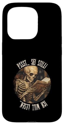 Pssst... Sei still! Ich will lesen... Goth Leseliebhaber Hülle für iPhone 15 Pro Pssst... Sei still! Ich will lesen... Goth Leseliebhaber Hülle für iPhone 15 Pro von Gothic Book Lover Designs