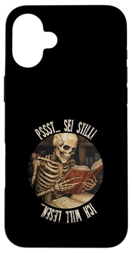 Pssst... Sei still! Ich will lesen... Goth Leseliebhaber Hülle für iPhone 16 Plus Pssst... Sei still! Ich will lesen... Goth Leseliebhaber Hülle für iPhone 16 Plus von Gothic Book Lover Designs
