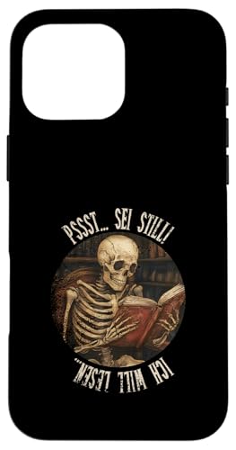 Pssst... Sei still! Ich will lesen... Goth Leseliebhaber Hülle für iPhone 16 Pro Max Pssst... Sei still! Ich will lesen... Goth Leseliebhaber Hülle für iPhone 16 Pro Max von Gothic Book Lover Designs