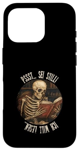 Pssst... Sei still! Ich will lesen... Goth Leseliebhaber Hülle für iPhone 16 Pro Pssst... Sei still! Ich will lesen... Goth Leseliebhaber Hülle für iPhone 16 Pro von Gothic Book Lover Designs