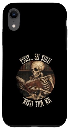 Pssst... Sei still! Ich will lesen... Goth Leseliebhaber Hülle für iPhone XR Pssst... Sei still! Ich will lesen... Goth Leseliebhaber Hülle für iPhone XR von Gothic Book Lover Designs