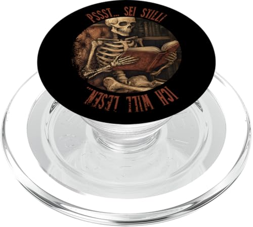Pssst... Sei still! Ich will lesen... Goth Leseliebhaber PopSockets PopGrip für MagSafe Pssst... Sei still! Ich will lesen... Goth Leseliebhaber PopSockets PopGrip für MagSafe von Gothic Book Lover Designs
