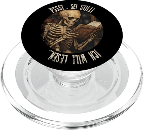 Pssst... Sei still! Ich will lesen... Goth Leseliebhaber PopSockets PopGrip für MagSafe Pssst... Sei still! Ich will lesen... Goth Leseliebhaber PopSockets PopGrip für MagSafe von Gothic Book Lover Designs