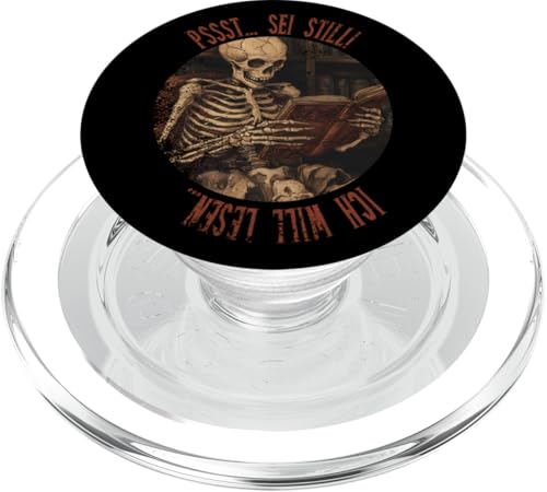Pssst... Sei still! Ich will lesen... Goth Leseliebhaber PopSockets PopGrip für MagSafe Pssst... Sei still! Ich will lesen... Goth Leseliebhaber PopSockets PopGrip für MagSafe von Gothic Book Lover Designs