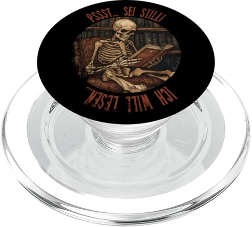 Pssst... Sei still! Ich will lesen... Goth Leseliebhaber PopSockets PopGrip für MagSafe Pssst... Sei still! Ich will lesen... Goth Leseliebhaber PopSockets PopGrip für MagSafe von Gothic Book Lover Designs