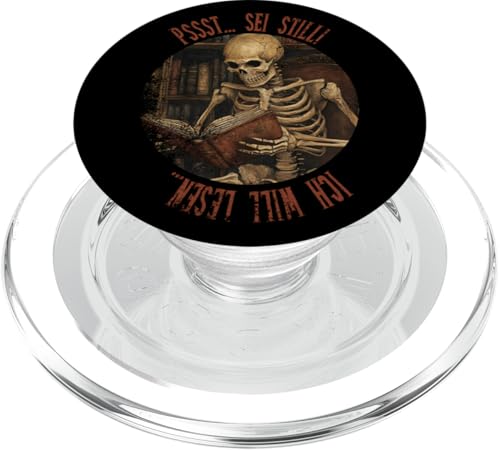 Pssst... Sei still! Ich will lesen... Goth Leseliebhaber PopSockets PopGrip für MagSafe Pssst... Sei still! Ich will lesen... Goth Leseliebhaber PopSockets PopGrip für MagSafe von Gothic Book Lover Designs