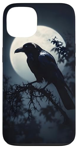 Gothic Rabe Silhouette Mond Hülle für iPhone 13 von Gothic Designs by Dennex