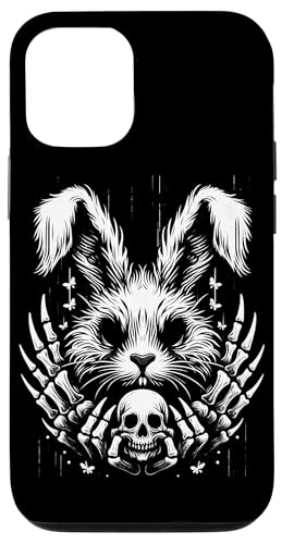 Gruseliger Goth Hase, Horror Hase, Weirdcore Hase Hülle für iPhone 12/12 Pro von Gothic Tiere & Grunge Goth Geschenke