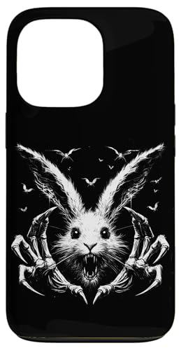 Gruseliger Goth Hase, Horror Hase, Weirdcore Hase Hülle für iPhone 13 Pro von Gothic Tiere & Grunge Goth Geschenke