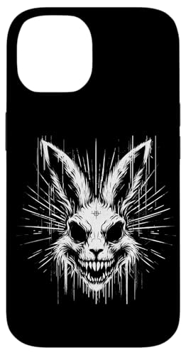 Gruseliger Goth Hase, Horror Hase, Weirdcore Hase Hülle für iPhone 14 von Gothic Tiere & Grunge Goth Geschenke