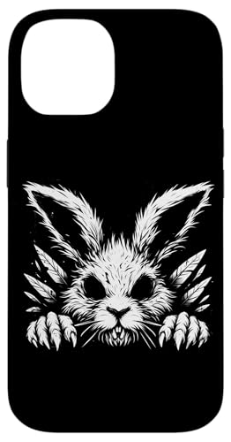 Gruseliger Goth Hase, Horror Hase, Weirdcore Hase Hülle für iPhone 14 von Gothic Tiere & Grunge Goth Geschenke