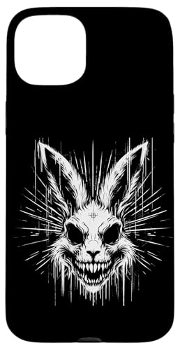 Gruseliger Goth Hase, Horror Hase, Weirdcore Hase Hülle für iPhone 15 Plus von Gothic Tiere & Grunge Goth Geschenke