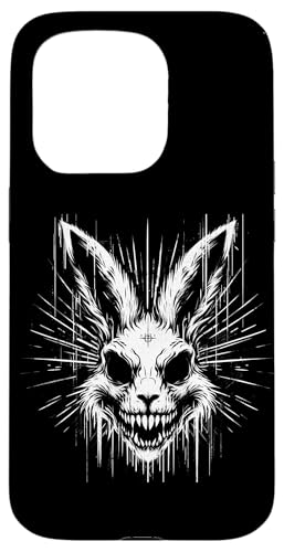 Gruseliger Goth Hase, Horror Hase, Weirdcore Hase Hülle für iPhone 15 Pro von Gothic Tiere & Grunge Goth Geschenke