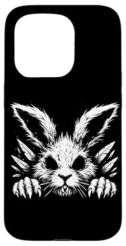 Gruseliger Goth Hase, Horror Hase, Weirdcore Hase Hülle für iPhone 15 Pro von Gothic Tiere & Grunge Goth Geschenke