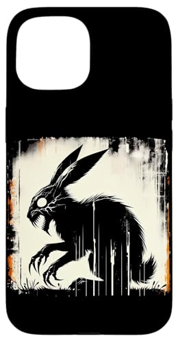 Gruseliger Goth Hase, Horror Hase, Weirdcore Hase Hülle für iPhone 15 von Gothic Tiere & Grunge Goth Geschenke