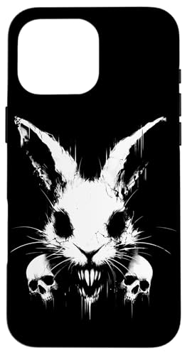 Gruseliger Goth Hase, Horror Hase, Weirdcore Hase Hülle für iPhone 16 Pro Max von Gothic Tiere & Grunge Goth Geschenke