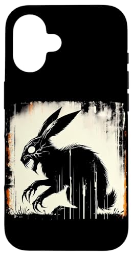 Gruseliger Goth Hase, Horror Hase, Weirdcore Hase Hülle für iPhone 16 von Gothic Tiere & Grunge Goth Geschenke